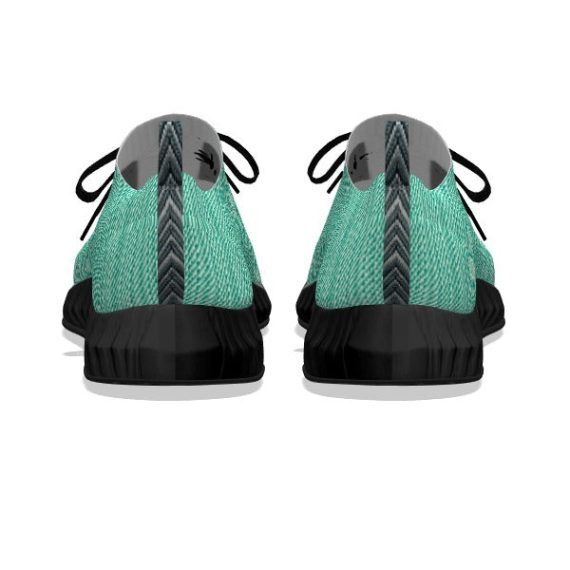 Aquamarine Weave - Black Soles